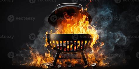 gas grill on fire